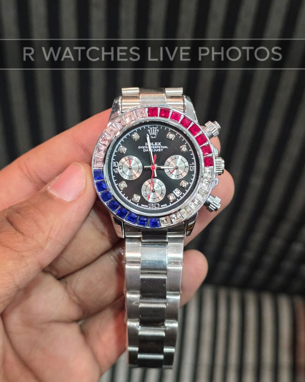 (SS)⭐ Rolex oyster rainbow silver black