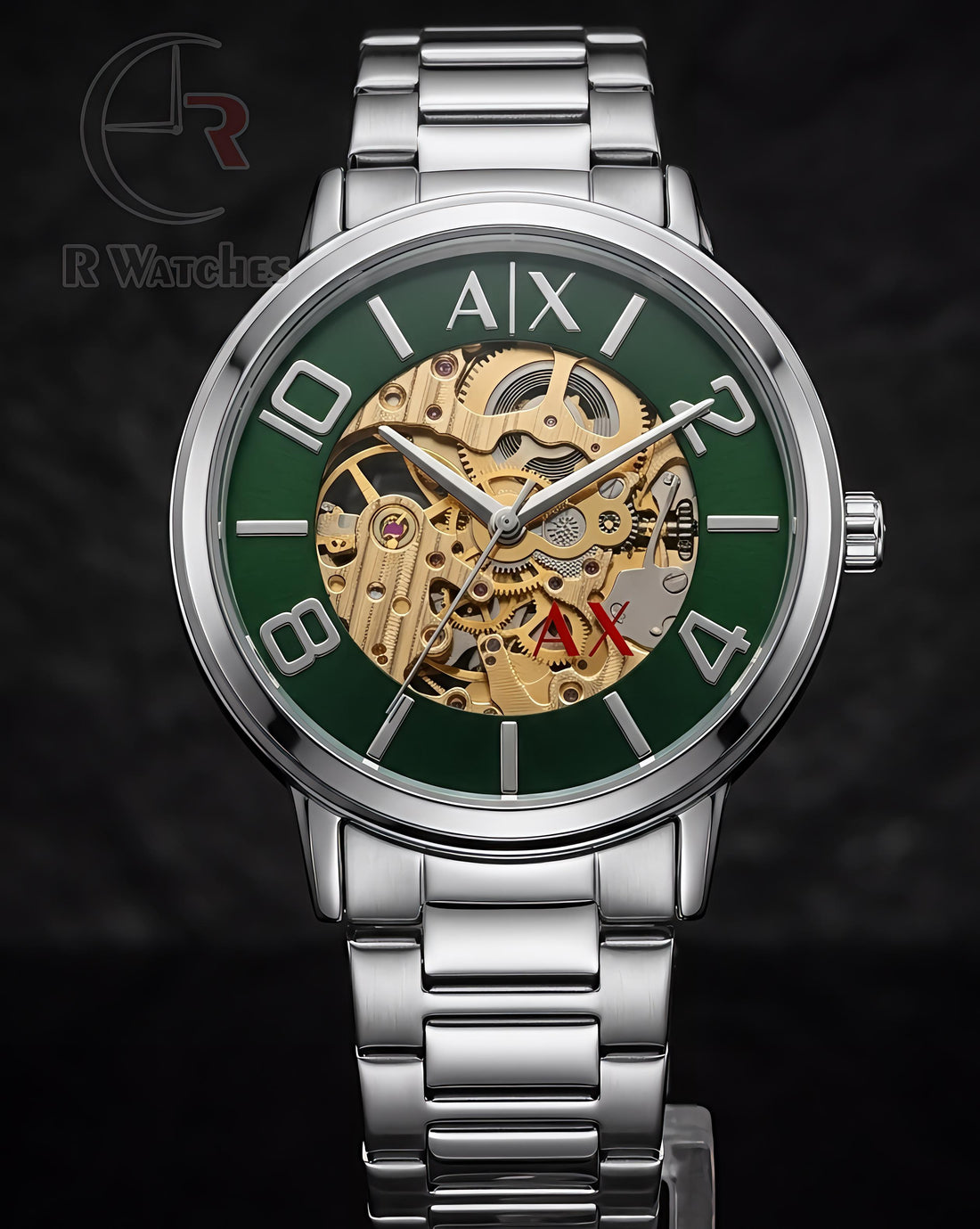 (OS) AX Automatic Silver Green Dial
