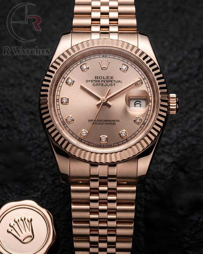 (OS)⭐ Rolex Oyster rose gold pink