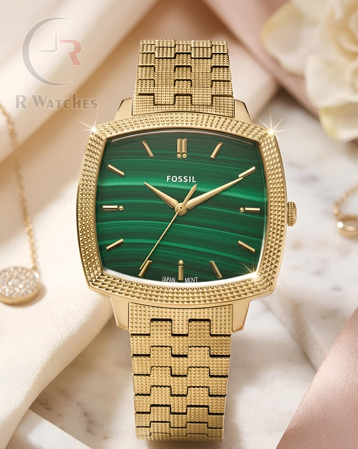 (OS)⭐ Fossil Girls Gold Green