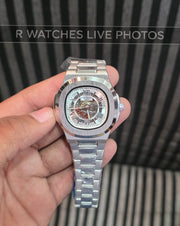 (OS2)⭐ Patek Philippe automatic silver white