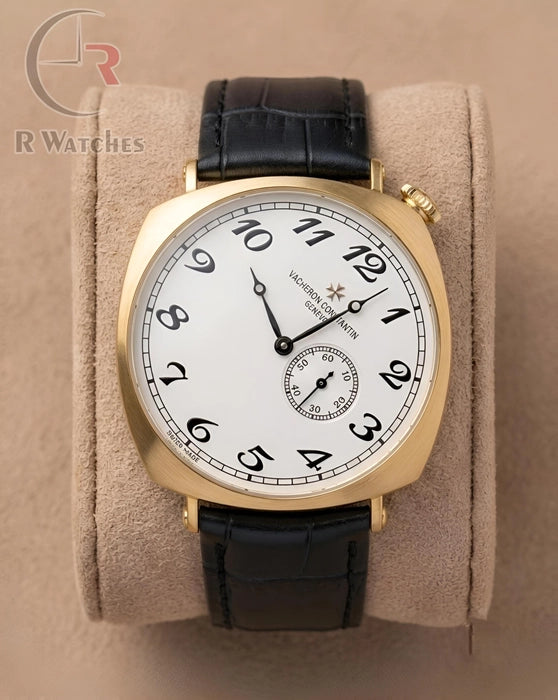 (OS) Vacheron Constantin Leather Gold White Black