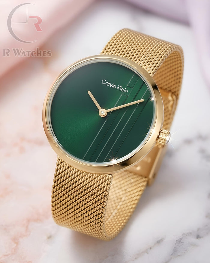 (OS)⭐ Calvin Klein girls golden green