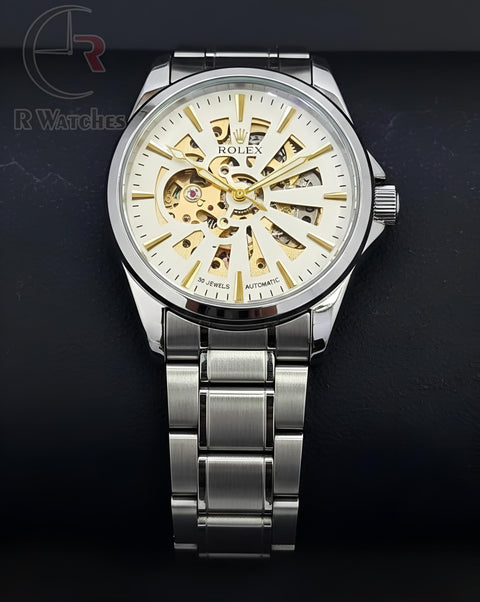 (SS) Rolex automatic new silver white