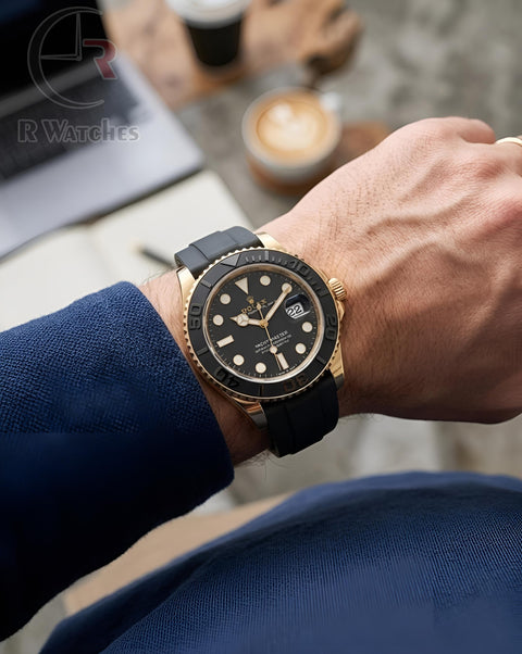 (SS)⭐ Rolex Yatchmaster silicon black gold