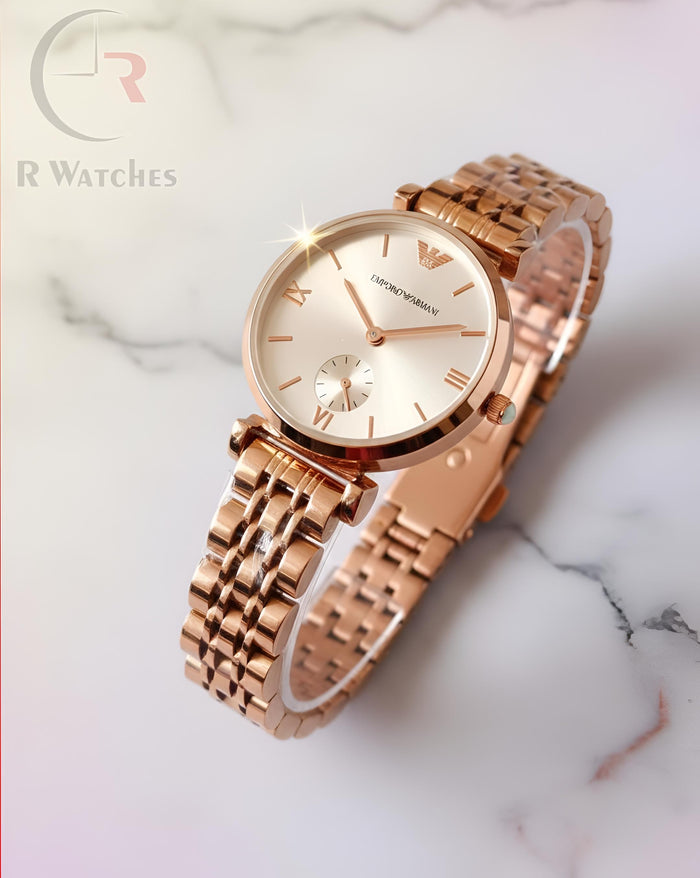 (SS)⭐ Emporio Armani Rose Gold White