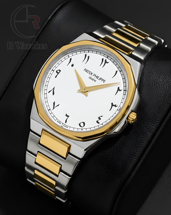 (OS)⭐ Patek Philippe Dual Tone white Arabic Dial