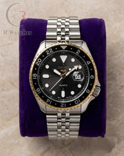 (OS) Seiko Silver Rose Gold Black