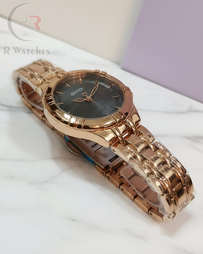 (OS) Gucci girls rose gold black
