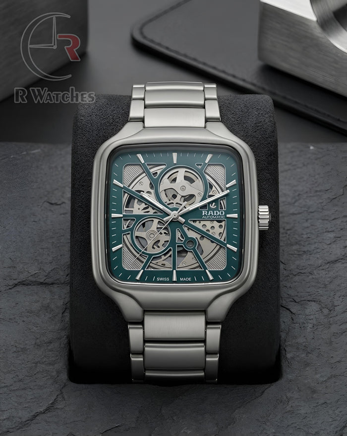 (SS) Rado Machinery Silver Green