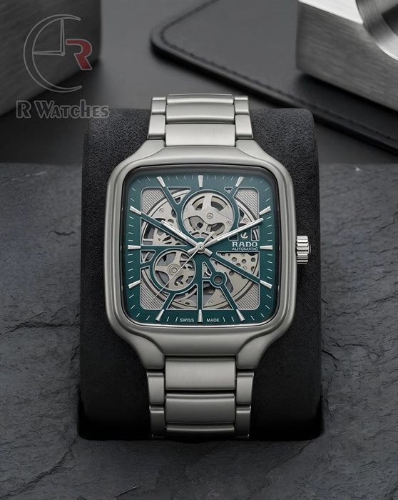(SS) Rado Machinery Silver Green
