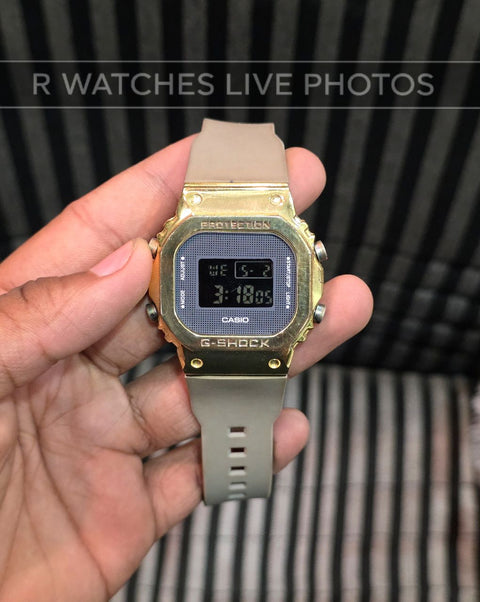 (OS)⭐ G-Shock vintage silicon gold grey