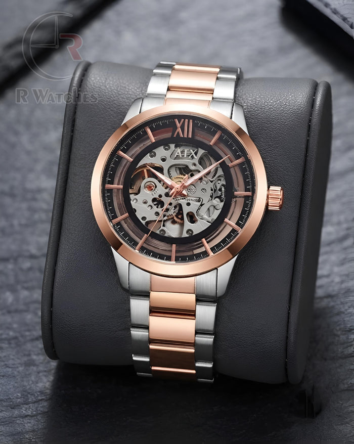 (OS) AX Automatic Rose Gold Black