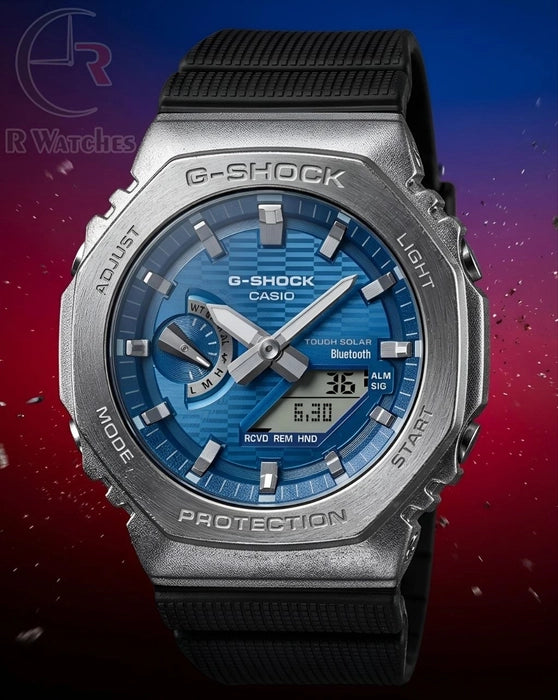 (SS) G-Shock GA silver blue