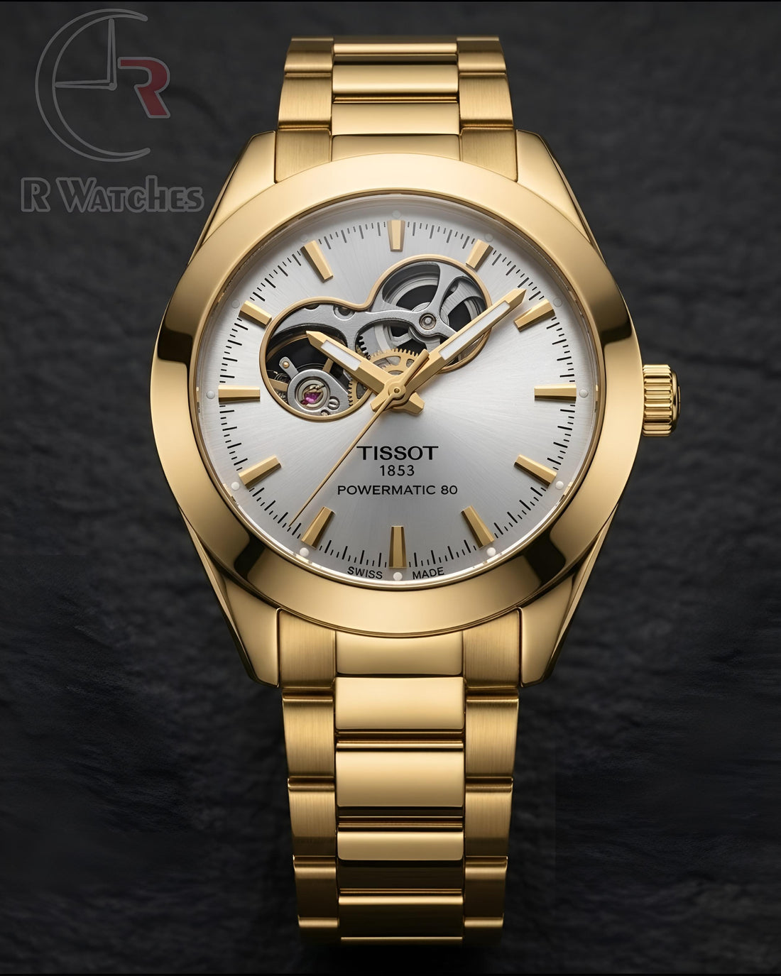 (OS) Tissot Automatic Full Gold White Dial