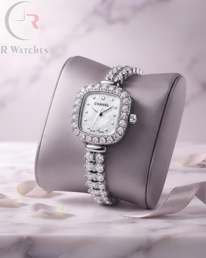 (OS) Chanel Girls Diamond Full Silver