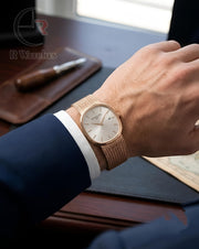 (OS) Patek Philippe Square Rose Gold White