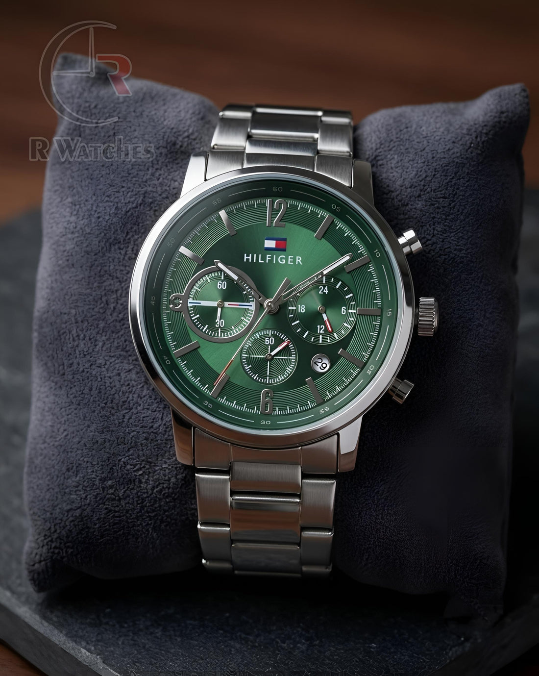 (OS) Tommy Hilfiger Silver Green