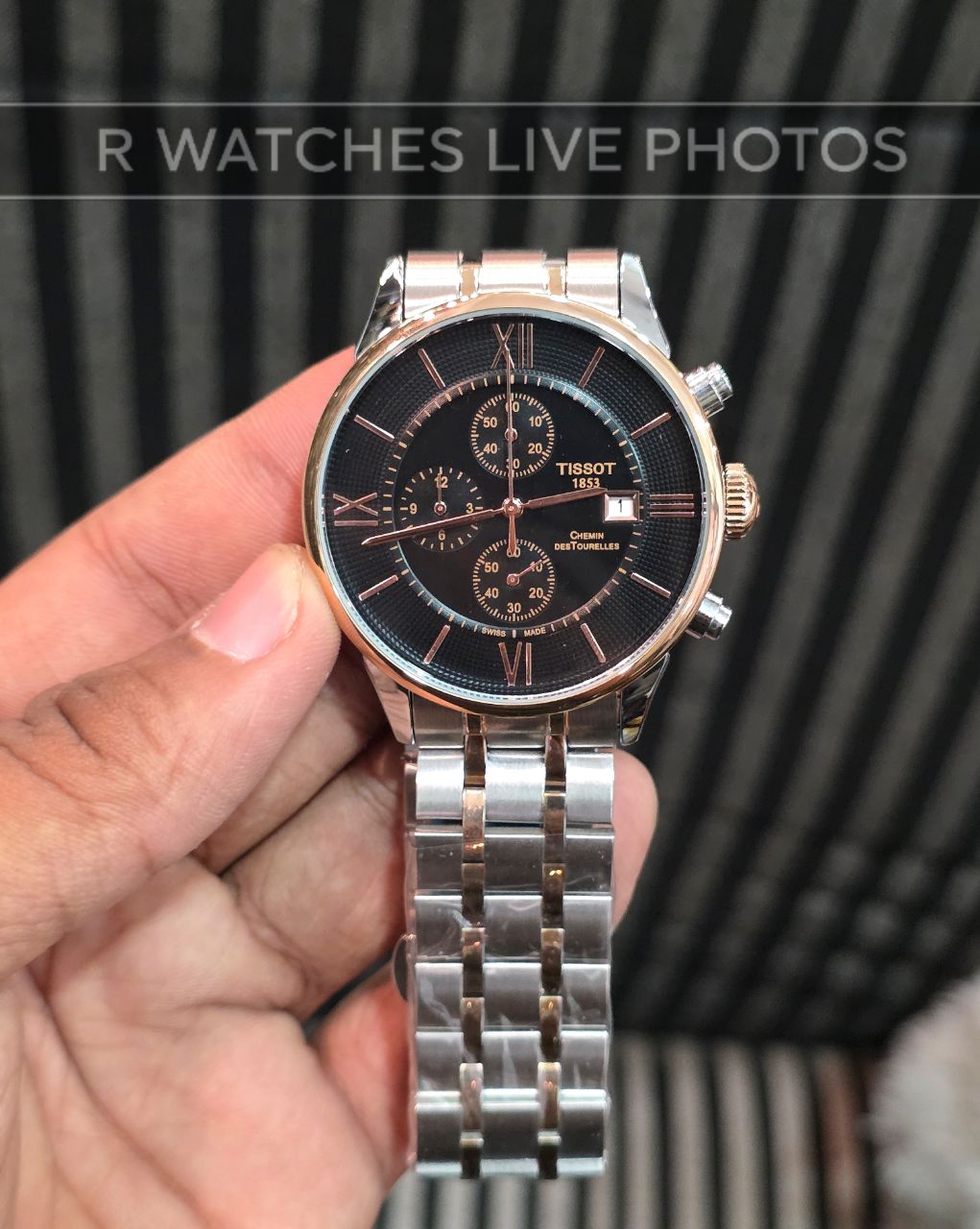 (OS)⭐ Tissot premium dual tone black