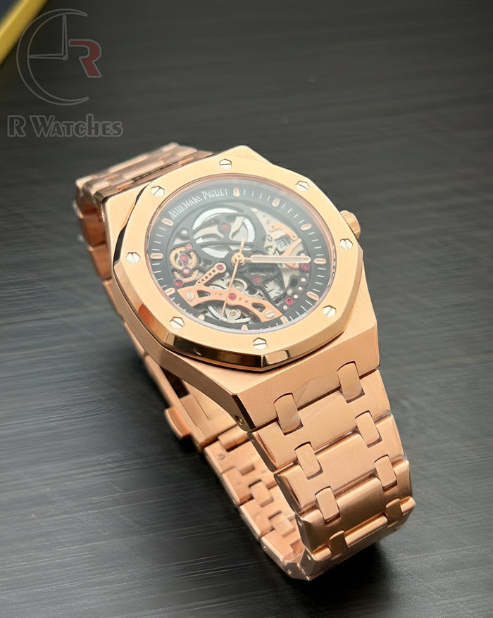 (OS2)⭐ AP Rose gold black
