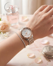 (OS2) Guess Girls Diamond Cutt Rose Gold White