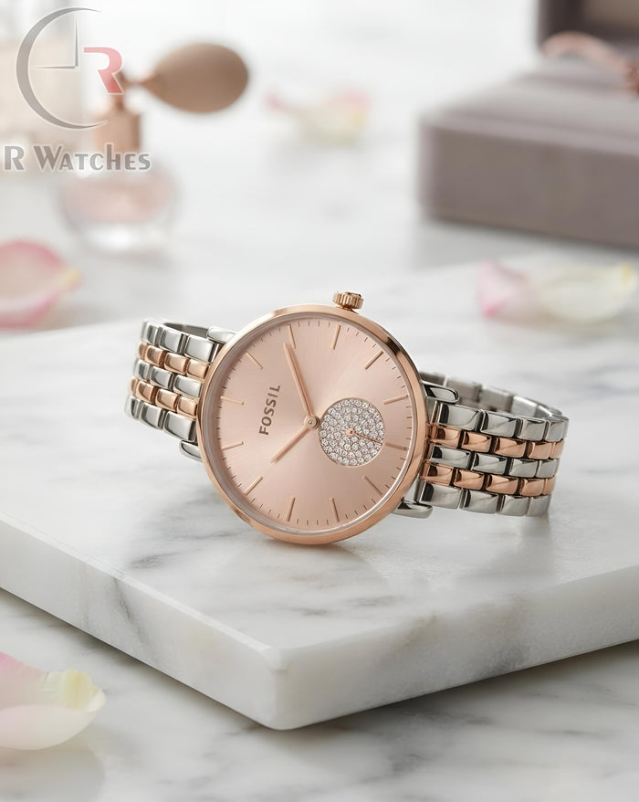 (OS) Fossil Girls Rose Gold Pink