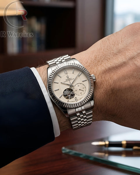 (OS) Rolex Silver White Dial