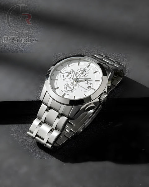 (OS2)⭐ Havey Tissot Silver White Dial