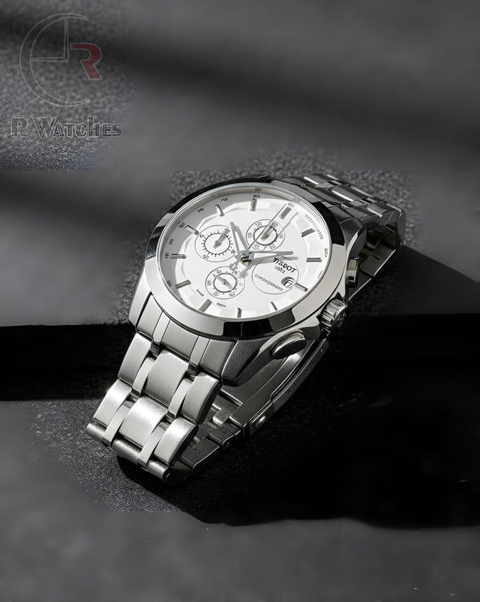 (OS2)⭐ Havey Tissot Silver White Dial