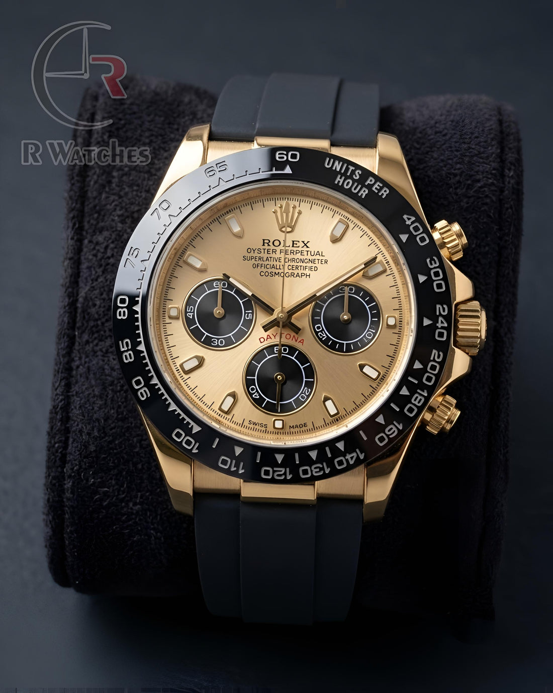 (OS3) Rolex Silicon Gold Black