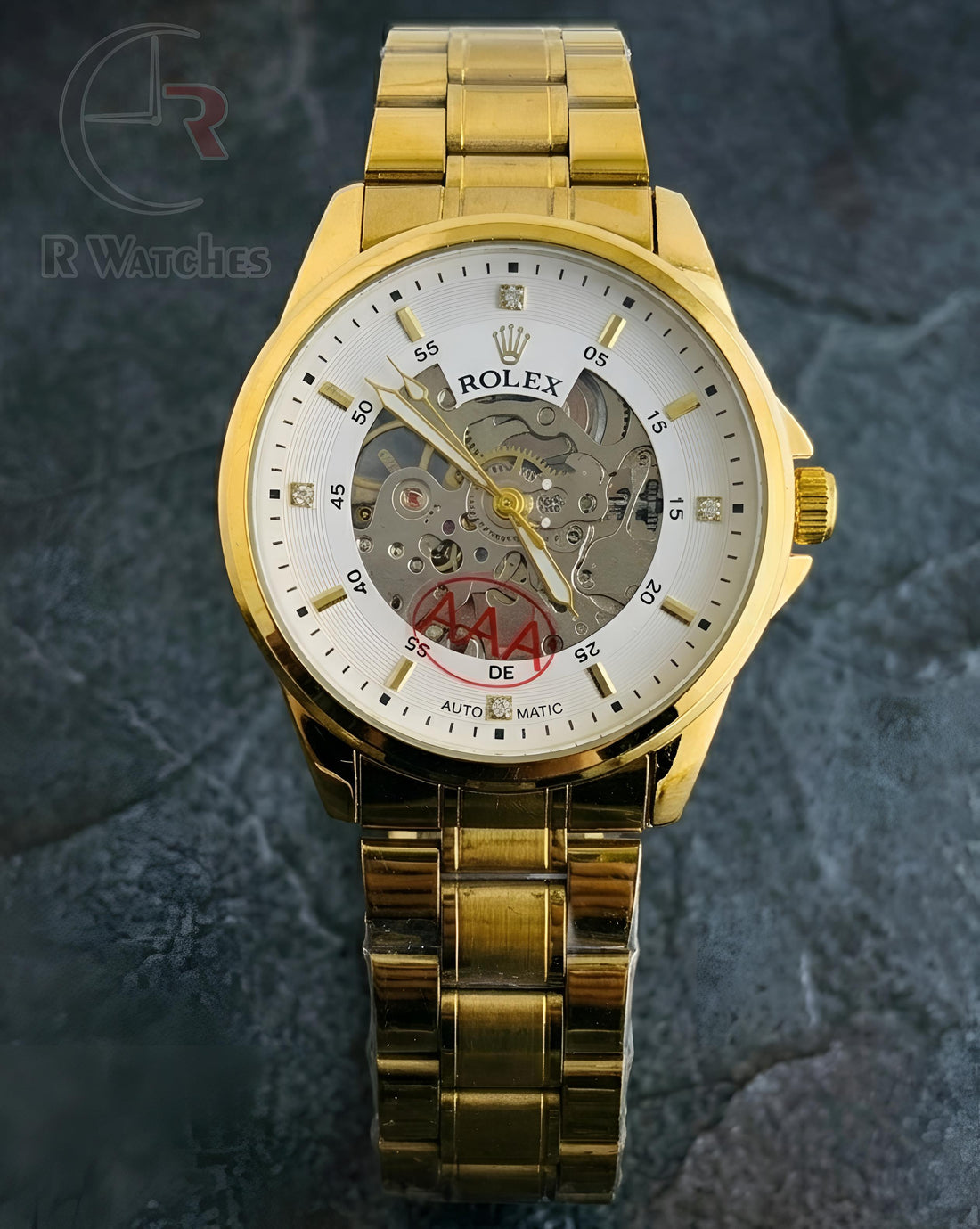 (OS) Rolex Automatic Gold White