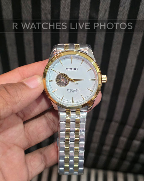 (OS)⭐ Seiko Automatic Dual Tone White Dial