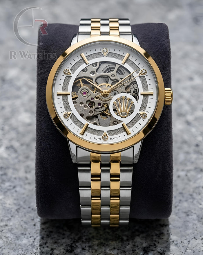 (OS) Rolex Automatic Dual Tone White