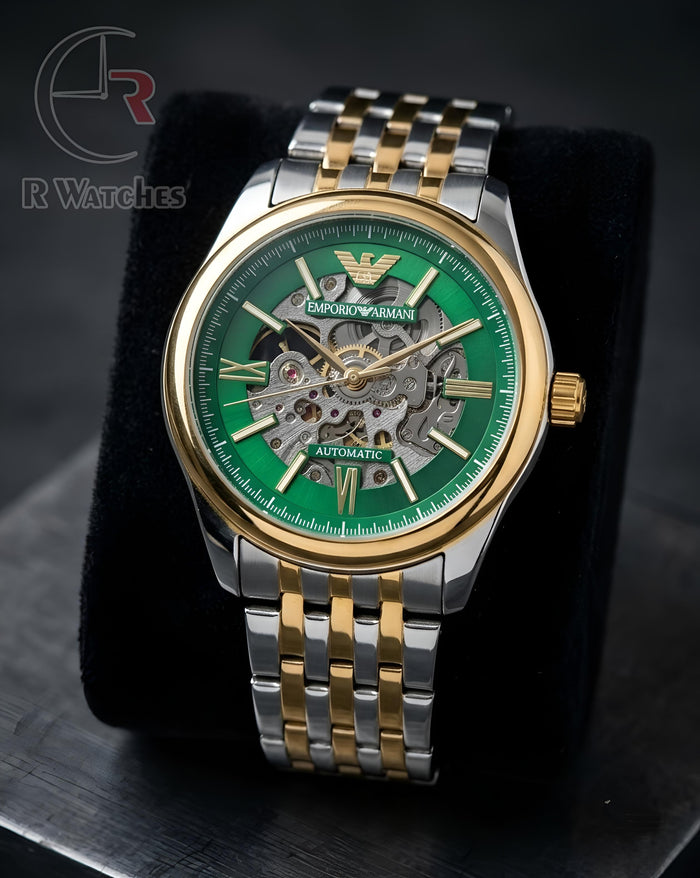 (OS) Armani Automatic Dual Tone Green