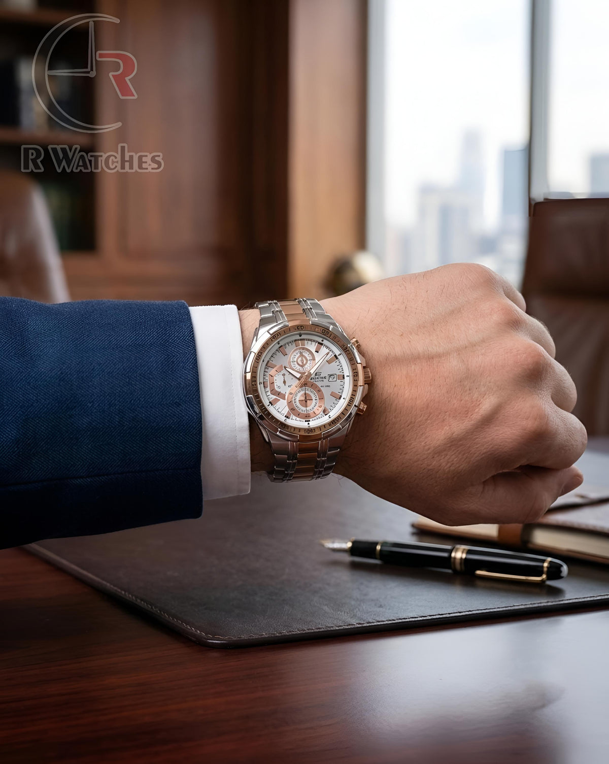 (SS) Casio Edifice rose gold