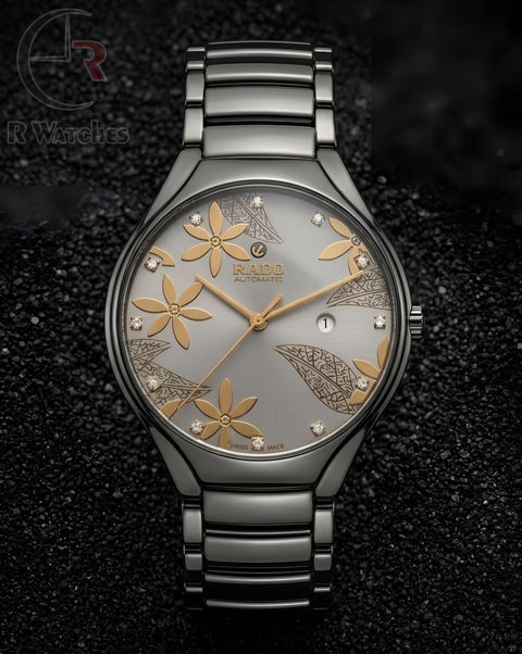(OS)⭐ Rado Black Metal Gold Dial
