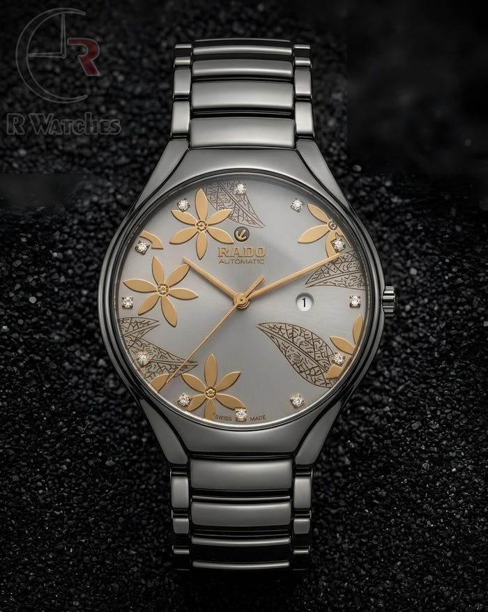 (OS)⭐ Rado Black Metal Gold Dial