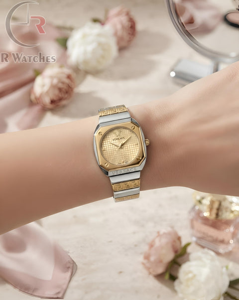 (OS) Versace Girls Dual Tone Gold