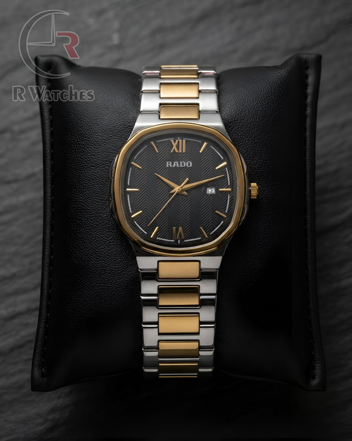 (OS2) Rado Square Dual Tone Black