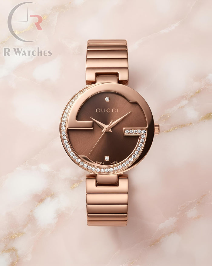 (OS) Gucci Girls Diamond Full Brown