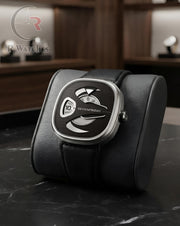 (OS2) SevenFriday Leather Silver Black