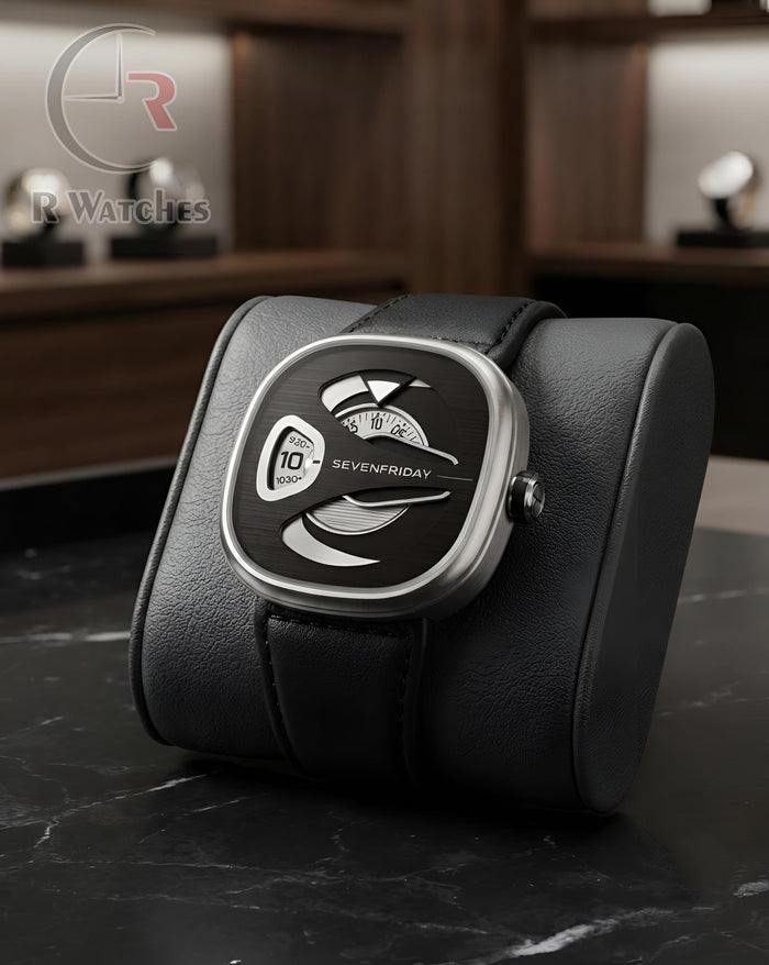 (OS2) SevenFriday Leather Silver Black