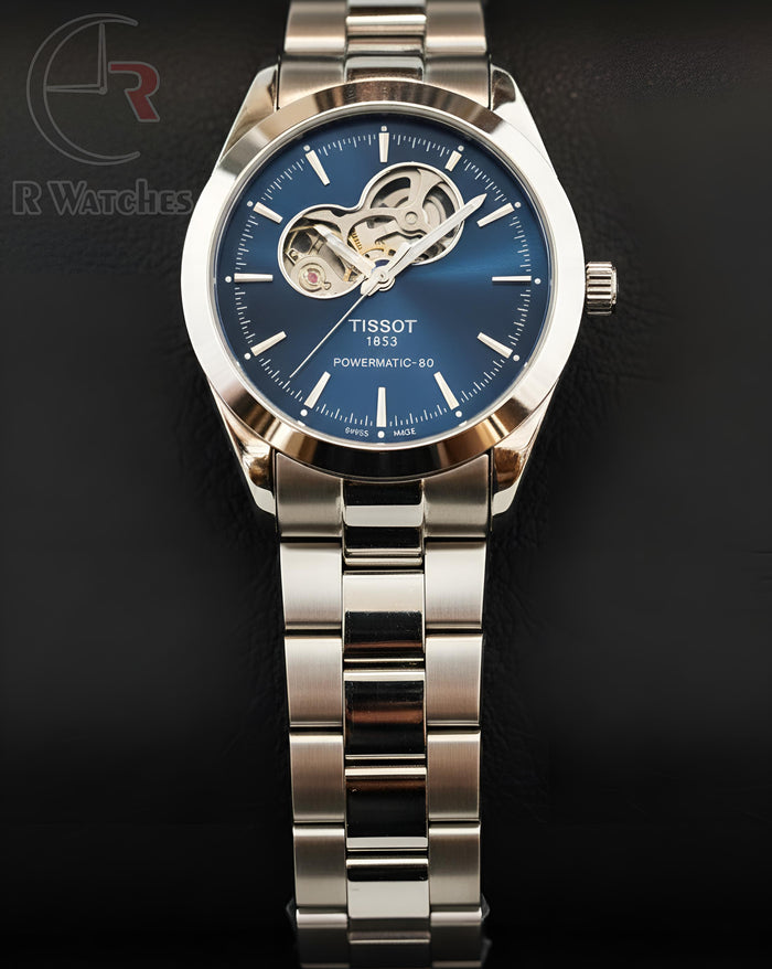 (OS) Tissot Automatic Powermatic Silver Blue