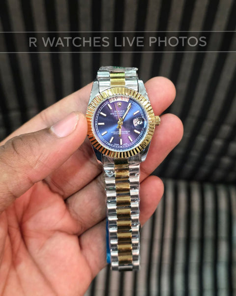 (OS)⭐ Rolex Girls Dual Tone Blue Dial