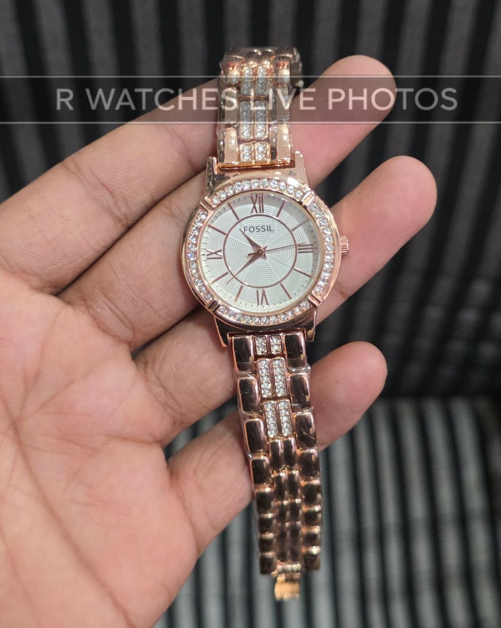 (OS)⭐ Fossil girls rose gold white