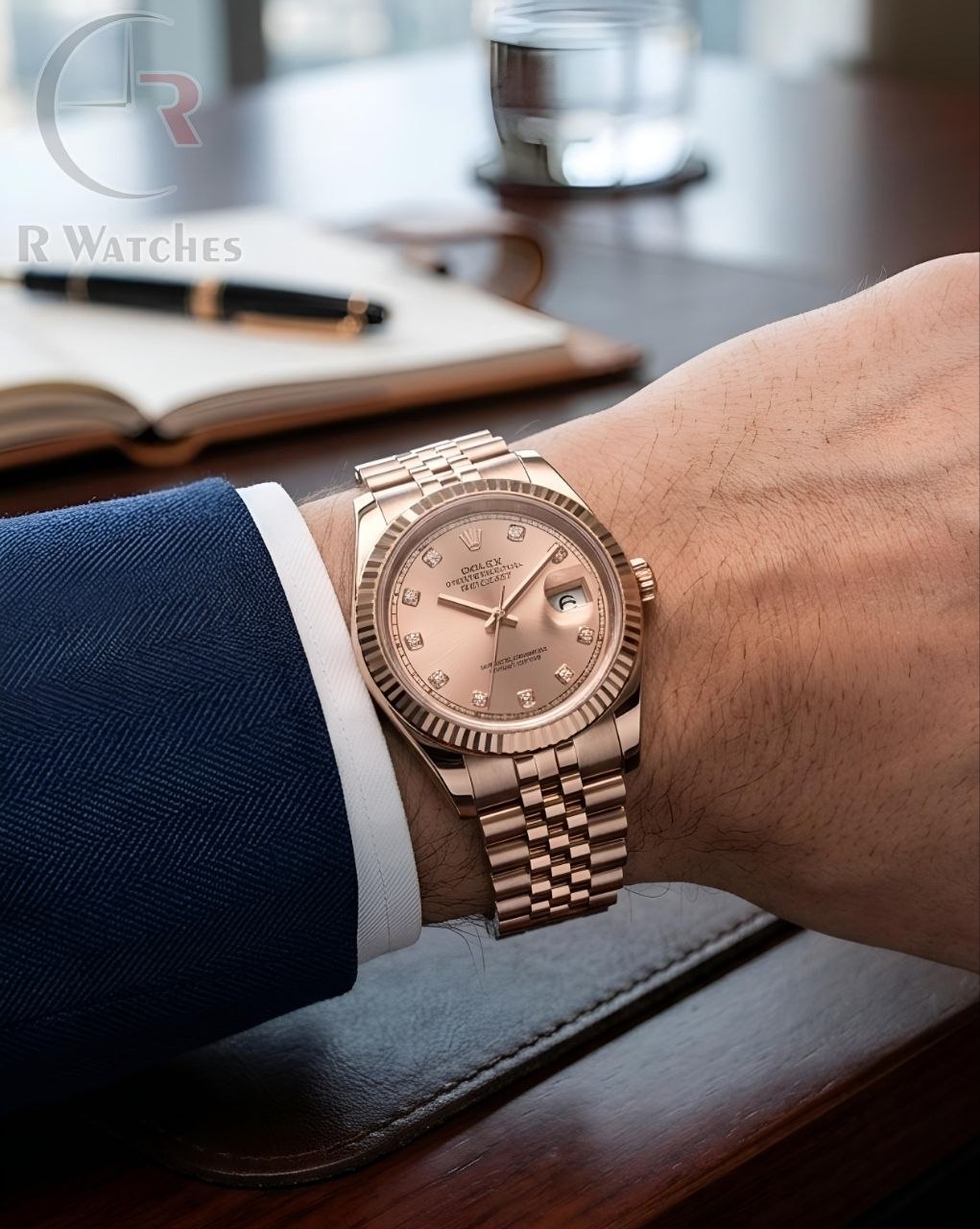 (OS)⭐ Rolex Oyster rose gold pink