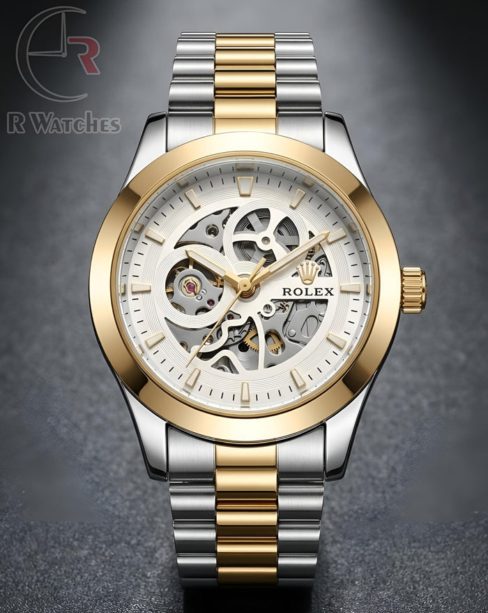(OS) Rolex Automatic Dual Tone White