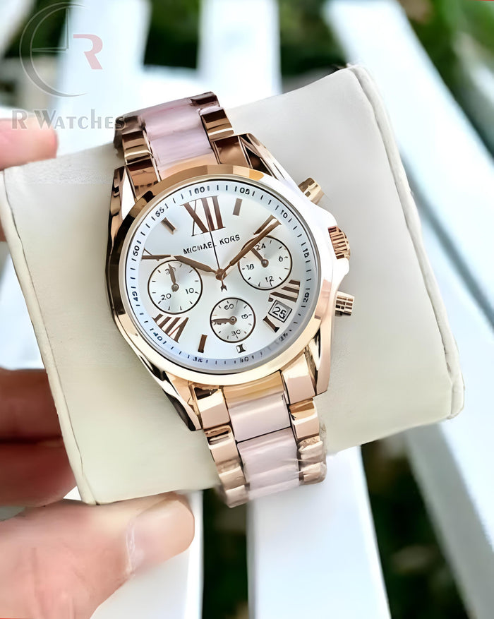 (SS) MK Girls dual tone White