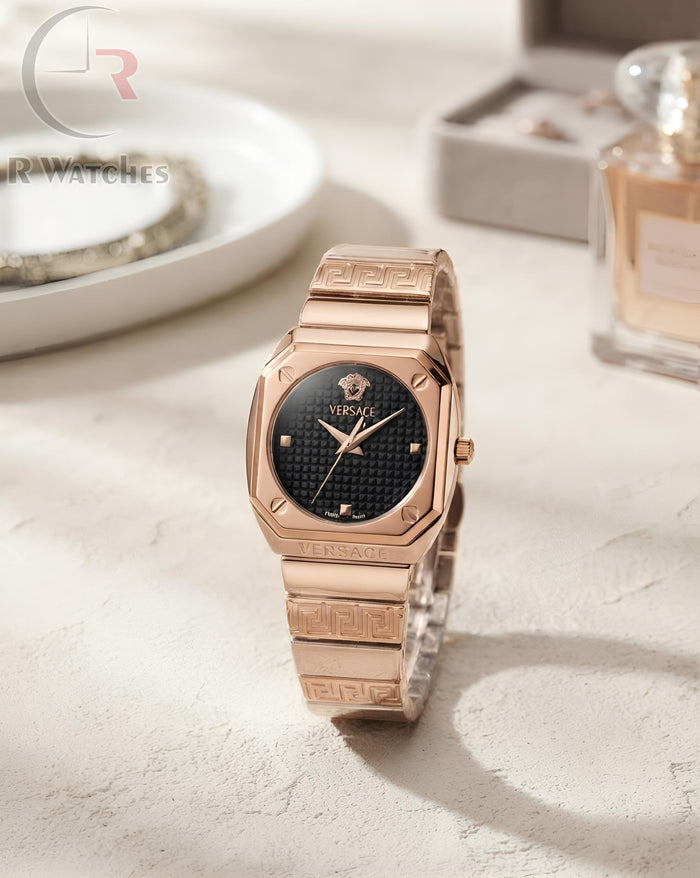 (OS) Versace Girls Rose Gold Black