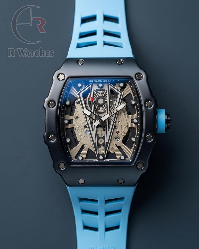 (OS) RM Silicon Tiffany Blue Black Dial